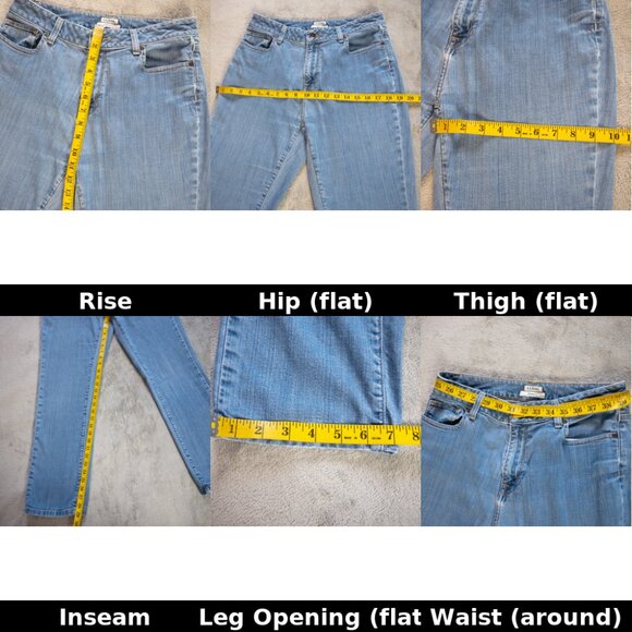 L.L. Bean Classic Fit Women’s Jeans Sz 10R Light Wash Straight Leg Denim Pants - Picture 7 of 13